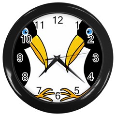 Ravens Wall Clocks (black) by Valentinaart