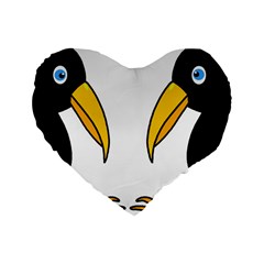 Ravens Standard 16  Premium Heart Shape Cushions by Valentinaart