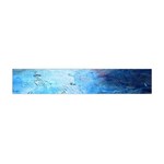 abstract blue and white print  Flano Scarf (Mini) Back