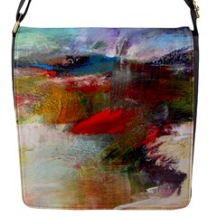 Abstract Reds And Beiges  Flap Messenger Bag (s) by artistpixi