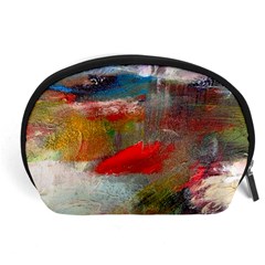 Abstract Reds And Beiges  Accessory Pouches (large)  by artistpixi