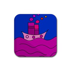 Boat Rubber Coaster (Square) 