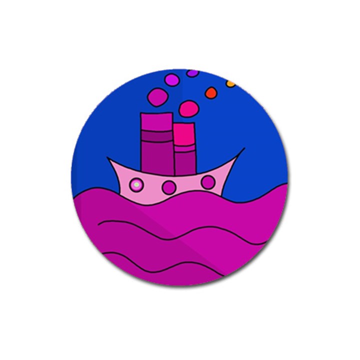 Boat Magnet 3  (Round)