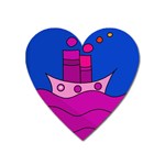 Boat Heart Magnet Front