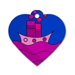 Boat Dog Tag Heart (Two Sides) Front