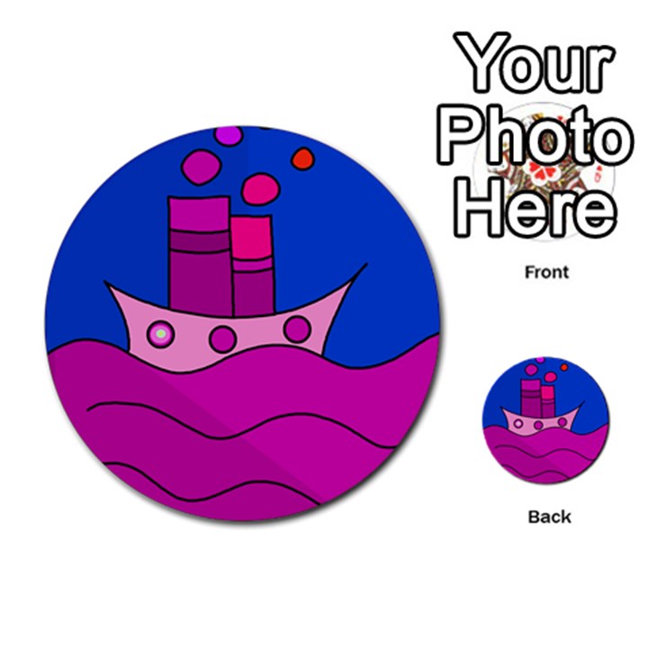 Boat Multi-purpose Cards (Round) 