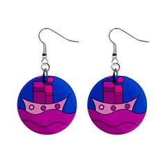 Boat Mini Button Earrings by Valentinaart