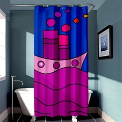 Boat Shower Curtain 36  X 72  (stall)  by Valentinaart