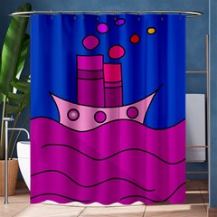 Boat Shower Curtain 60  X 72  (medium)  by Valentinaart