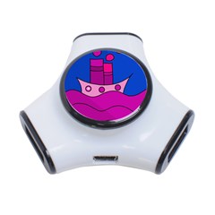 Boat 3-port Usb Hub by Valentinaart