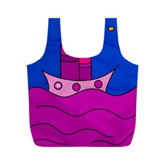 Boat Full Print Recycle Bags (m)  by Valentinaart