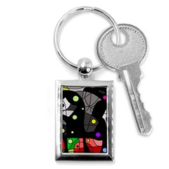 Optimistic Decor Key Chains (rectangle)  by Valentinaart