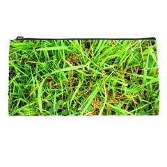 Natures Grass And Shamrock Print  Pencil Cases by artistpixi