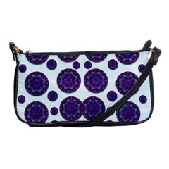 Shimmering Floral Abstracte Shoulder Clutch Bags by pepitasart