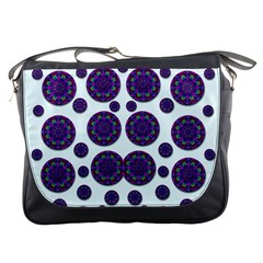 Shimmering Floral Abstracte Messenger Bags