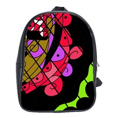 Elegant Abstract Decor School Bags(large)  by Valentinaart