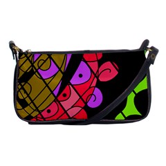 Elegant Abstract Decor Shoulder Clutch Bags by Valentinaart