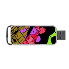 Elegant Abstract Decor Portable Usb Flash (two Sides)