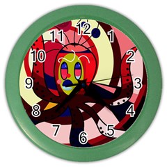 Octopus Color Wall Clocks by Valentinaart