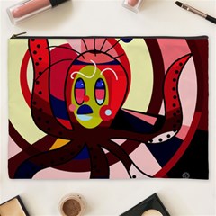 Octopus Cosmetic Bag (xxxl)  by Valentinaart