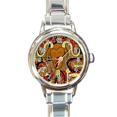 Billy Goat Round Italian Charm Watch by Valentinaart