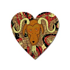 Billy Goat Heart Magnet by Valentinaart