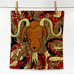 Billy Goat Face Towel by Valentinaart