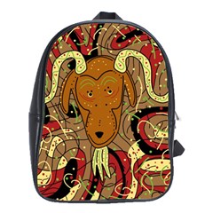 Billy Goat School Bags(large)  by Valentinaart