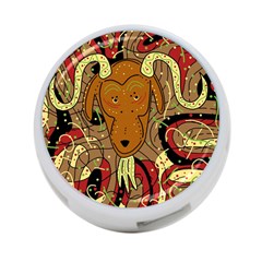 Billy Goat 4-port Usb Hub (one Side) by Valentinaart