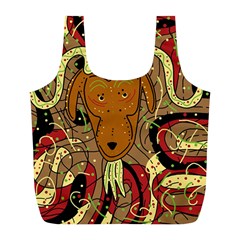 Billy Goat Full Print Recycle Bags (l)  by Valentinaart