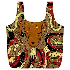 Billy Goat Full Print Recycle Bags (l)  by Valentinaart