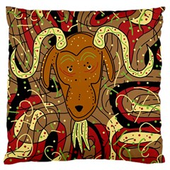 Billy Goat Standard Flano Cushion Case (two Sides) by Valentinaart