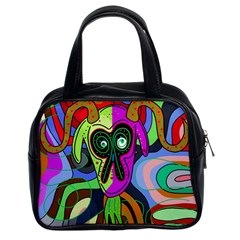 Colorful Goat Classic Handbags (2 Sides) by Valentinaart