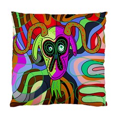 Colorful Goat Standard Cushion Case (one Side) by Valentinaart