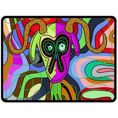 Colorful Goat Fleece Blanket (large) 