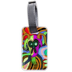 Colorful Goat Luggage Tags (two Sides) by Valentinaart