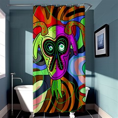 Colorful Goat Shower Curtain 36  X 72  (stall)  by Valentinaart