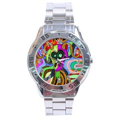 Colorful Goat Stainless Steel Analogue Watch by Valentinaart