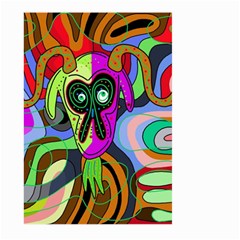 Colorful Goat Large Garden Flag (two Sides) by Valentinaart