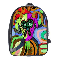 Colorful Goat School Bags (xl)  by Valentinaart