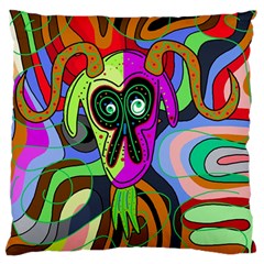 Colorful Goat Standard Flano Cushion Case (two Sides) by Valentinaart