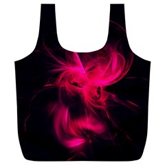 Pink Flame Fractal Pattern Full Print Recycle Bags (l)  by traceyleeartdesigns