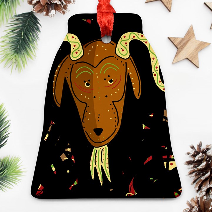 Billy goat 2 Bell Ornament (2 Sides)