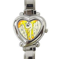 Crane Heart Italian Charm Watch by Valentinaart