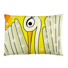 Crane Pillow Case (two Sides) by Valentinaart