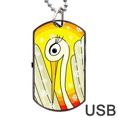 Crane Dog Tag Usb Flash (one Side)