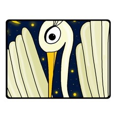 Crane 2 Fleece Blanket (small) by Valentinaart