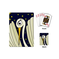 Crane 2 Playing Cards (mini)  by Valentinaart