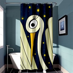 Crane 2 Shower Curtain 36  X 72  (stall)  by Valentinaart