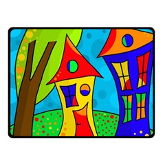 Two Houses  Fleece Blanket (small)